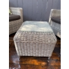 Image 7 : Four-Piece Wicker Patio Furniture Set with Cushions