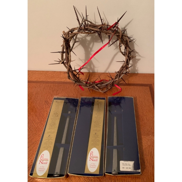 Crown of Thorns From The Holy Land w/ Palm Spikes & More