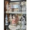 Image 5 : Display Cabinet with Light 76”l x 30.5”w x 13”d. Plus all the ceramic figurines. Load the car, this 