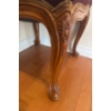 Image 2 : Antique French Louis XV Foot Stool w/ Embroidered Floral Upholstery 16x17