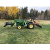 Image 2 : John Deere 4310 Tractor w/ Loader & Mower Deck Forks Hydraulic Snow Blade Amazing Condition 