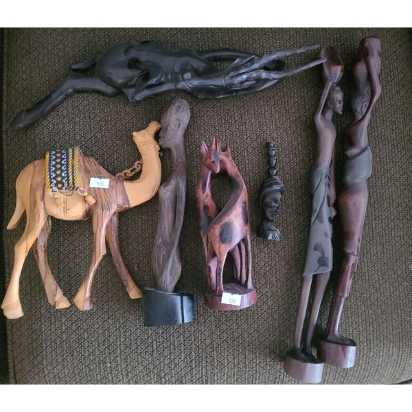 Camel 7 W, 9 T and Other Wood Carvings