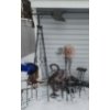 Image 1 : Architectural Metal Wind Tower 72 T (Some Surface Rust and 1 Blade Loose) and Other Metal Decor
