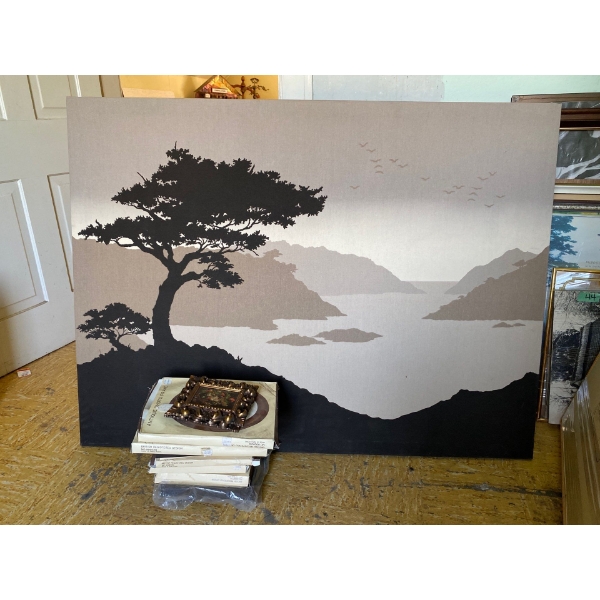 Large Canvas Print with Collection of Small Frames