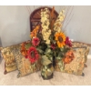 Image 1 : Decorative Home Accents - Vintage Seashell Mirror Artificial House Plant Throw Pillows 