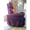 Image 3 : Eclipse Medical Recliner Burgundy Velour With Remote - Great Condition 35W x 29D x 40T