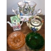Image 1 : Decorative Glass Collection Basket Vases Teapots & More