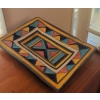 Image 1 : Ester Mahlangu - South African Painted Pottery Tray (1931) 10"Long