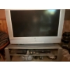 Image 1 : Retro Sony 50" Tube TV With Stand And JVC VHS Player And LG DVD Player