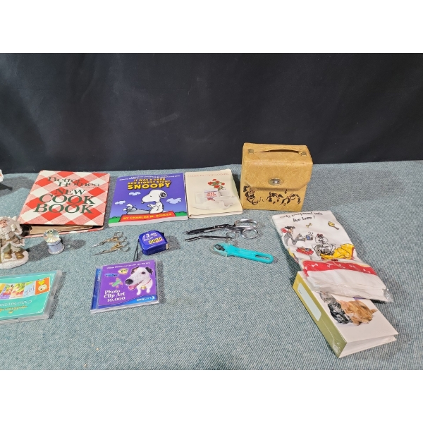 Cookbooks & Sewing Supplies  