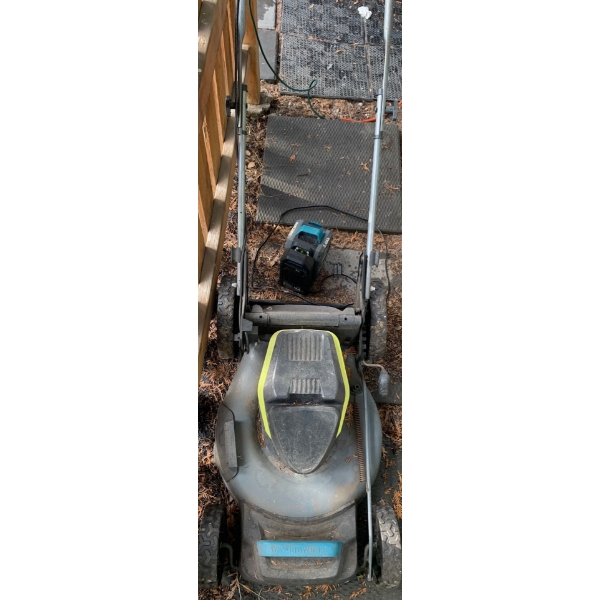 Yardworks 48 V Cordless Brushless  Lawnmower w/ 48V  Battery 