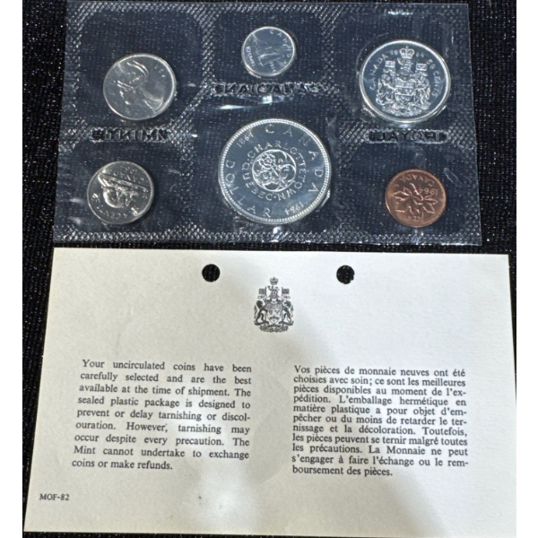 1964 Canadian Silver Uncirculated Coin Set