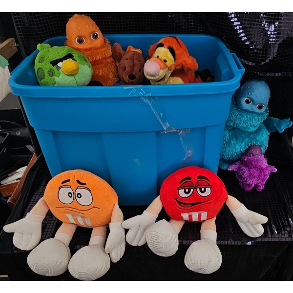 Plush Toys Including Vintage ET Plush and Disney Characters