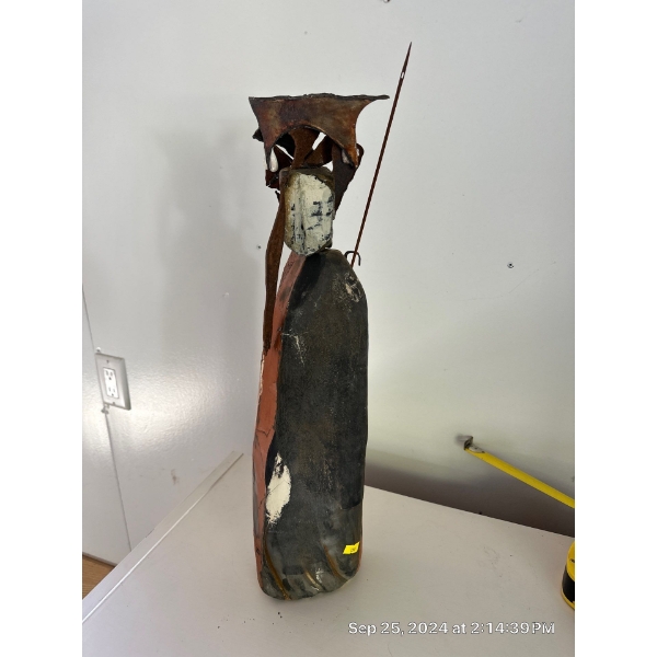 Joanna Drummond Figure 'Cockatoo' Pottery Original -- 6W, 4D, 22T