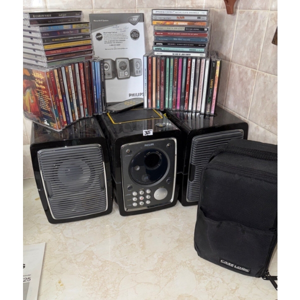 Philips MC-320 CD Player & CD Collection 