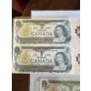 Image 3 : Uncut 1973 1$ Bills And 1986 2$ bill With Sceans Of canada 1$ Bill 