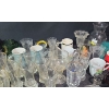 Image 8 : Teapot, Mugs and Assorted Glassware- Tallest vase: 7 T