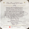 Image 4 : 1996 Proof $2 Coin 7.3 Grams 