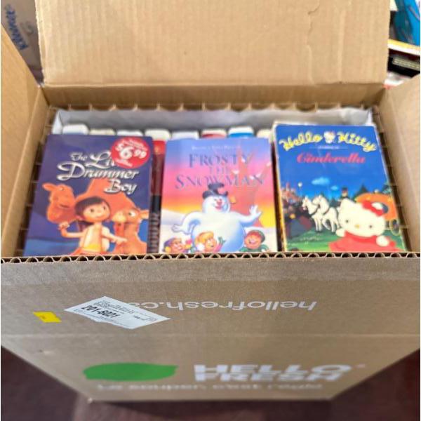 Large Box of Children's VHS Collection 