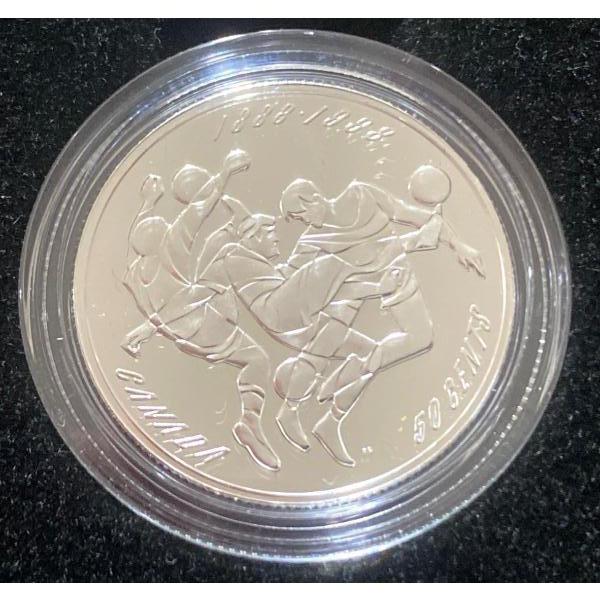 1998 Canadian 50-Cent Sterling Silver Coin 92.5% Silver 9.3 Grams