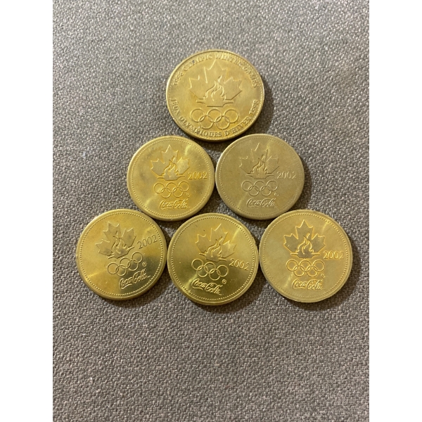 Canadian Olympic Commemorative Coins From 1998 and 2002