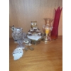 Image 1 : Owl Candleholder  7.5 T, Fountain 8" Diameter, 9 T, Hurricane 5" Base, 10 T, Red Vase 14 T 