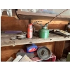 Image 3 : selection of woodworking items including a couple antique oiling cans, bolt bin, full of miscellaneo