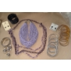 Costume Jewelery - Purple Beaded Belt & Necklace & More