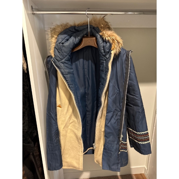 First Nations Parka w/ Genuine Fur Trim Size Large 