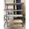 Image 1 : Metal Shelving Unit With Five Wooden Shelves