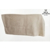 Image 2 : white damask tablecloth with a raised floral pattern.