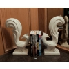 Image 1 : Porcelain Pheasant Book Ends w/ Mixed Martial Arts Book Collection