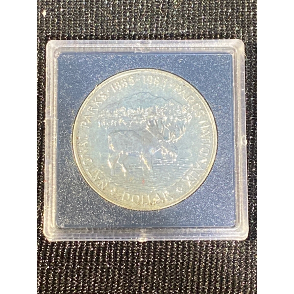 100th Anniversary of the National Parks of Canada Silver Dollar 1985