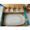 Image 2 : eight piece milk, white classic snack set in original box with Disney/Mickey Mouse picture frame and