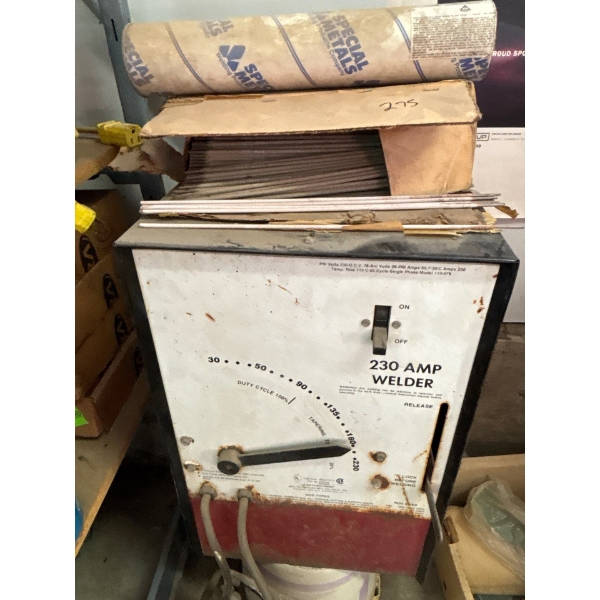 230 amp welder with welding rod