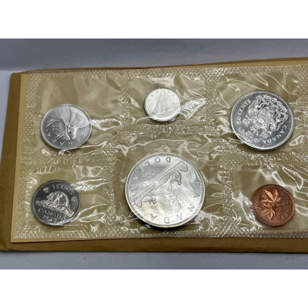 1963 Canadian Uncirculated Coin Set 43g 80% Silver