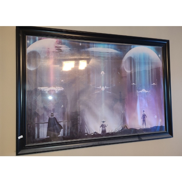 Star Wars Reproduction Art Poster Featuring: Darth Vader, Yoda, and Luke Skywalker, 39 x 27 