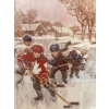 Image 2 : Framed 16" x 20" Hockey-Themed Artwork with Reverse Bicycle Image