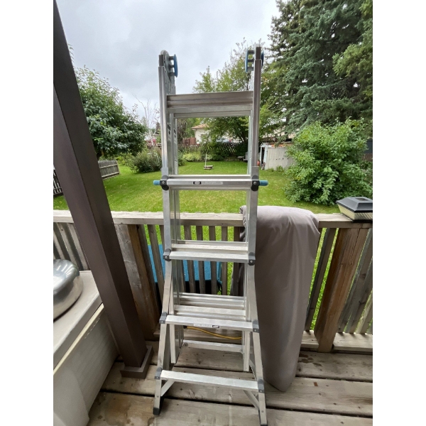 Mastercraft folding ladder extendible 16 feet