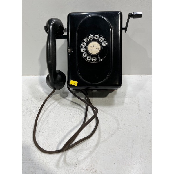 Antique Automatic Electric Wall Mount Rotary Telephone