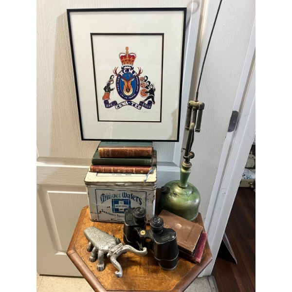 This artwork is a collectable, limited edition serigraph print from 1996 featuring the Royal Canadia
