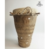 Image 1 :  Vintage Hand-Carved African Ceremonial Drum 