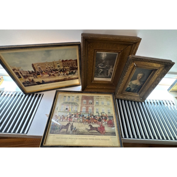 4 Vintage Art Prints 10T