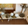 Image 2 : Collection of Chandeliers, Ceiling Mounted Light Fixtures, and a Desk Lamp