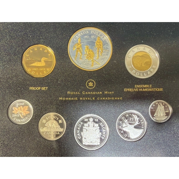 2012 War of 1812 Fine Silver Proof Set 65.67 Grams