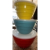 Image 2 : Pandex Melamine Mixing Bowls w/Lids- Indoor & Outdoor Use