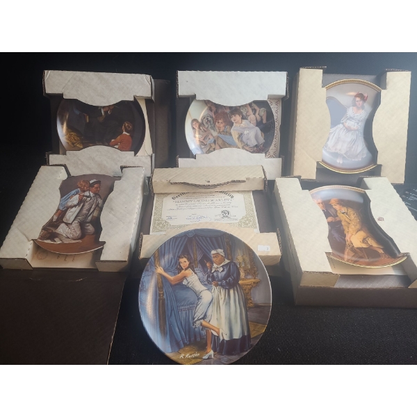 Collection of Plates Including: "Mammy Lacing Scarlett"