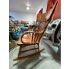Image 4 : beautiful wood rocking chair with towel, hangers, water, jug, and other miscellaneous items all sold