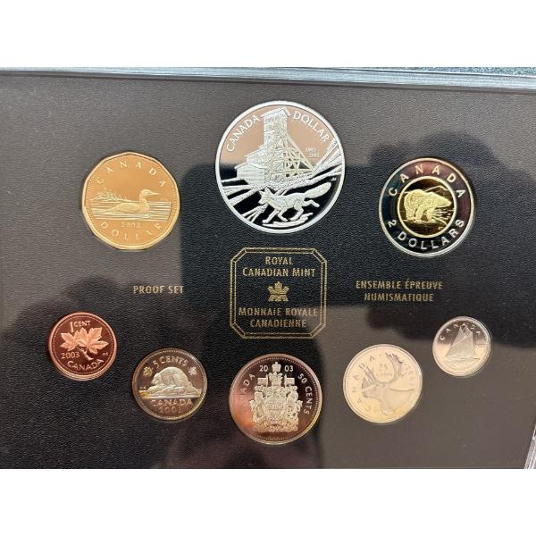 2003 Royal Canadian mint proof set 56.955 g .925 silver