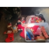 Image 1 : Holiday Tree 40 T (Plastic Strips w/ Snow Flocking),Ornaments, Stockings and More!